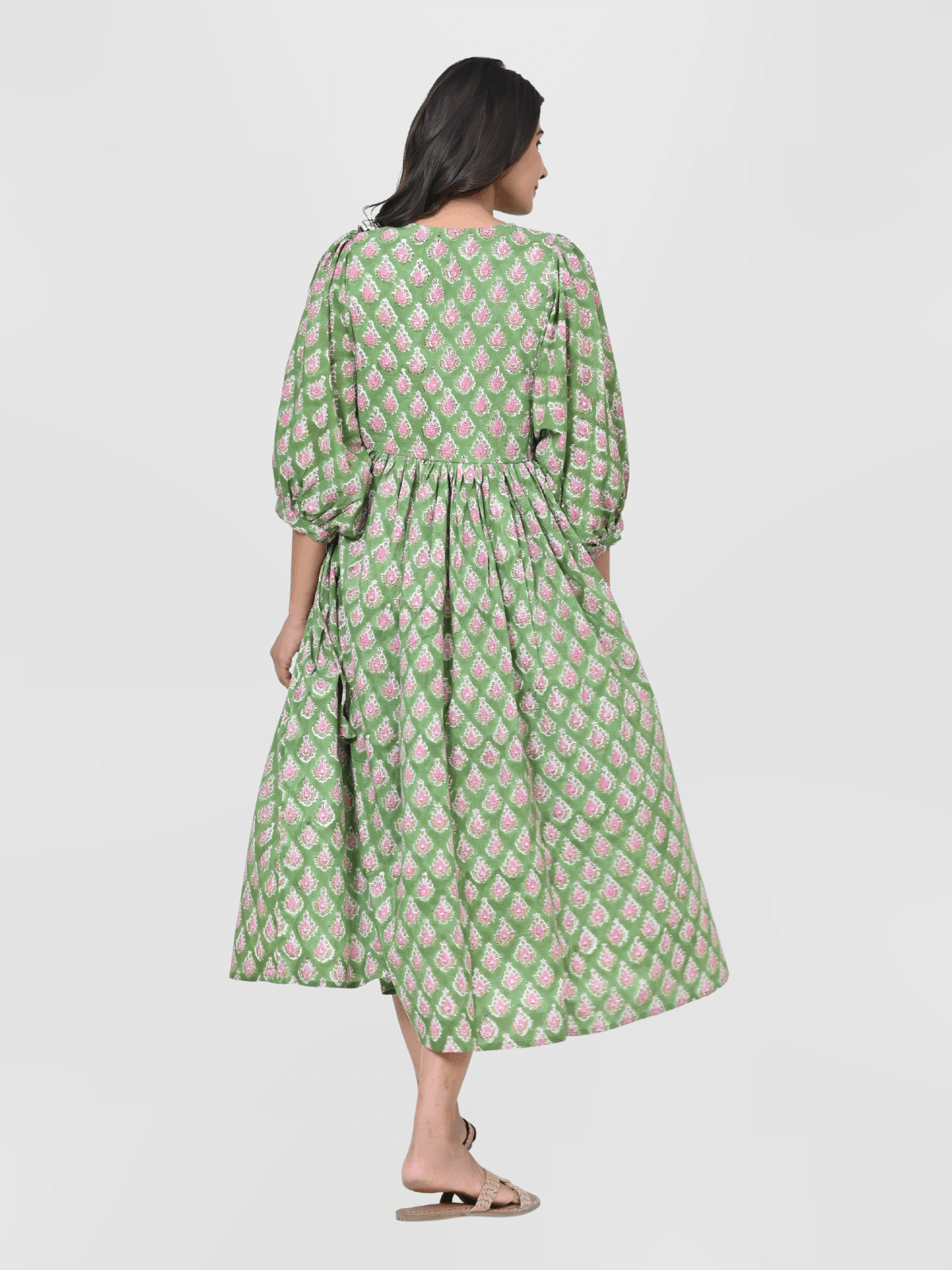 1green-print-cotton-maxi-doi-dress-2