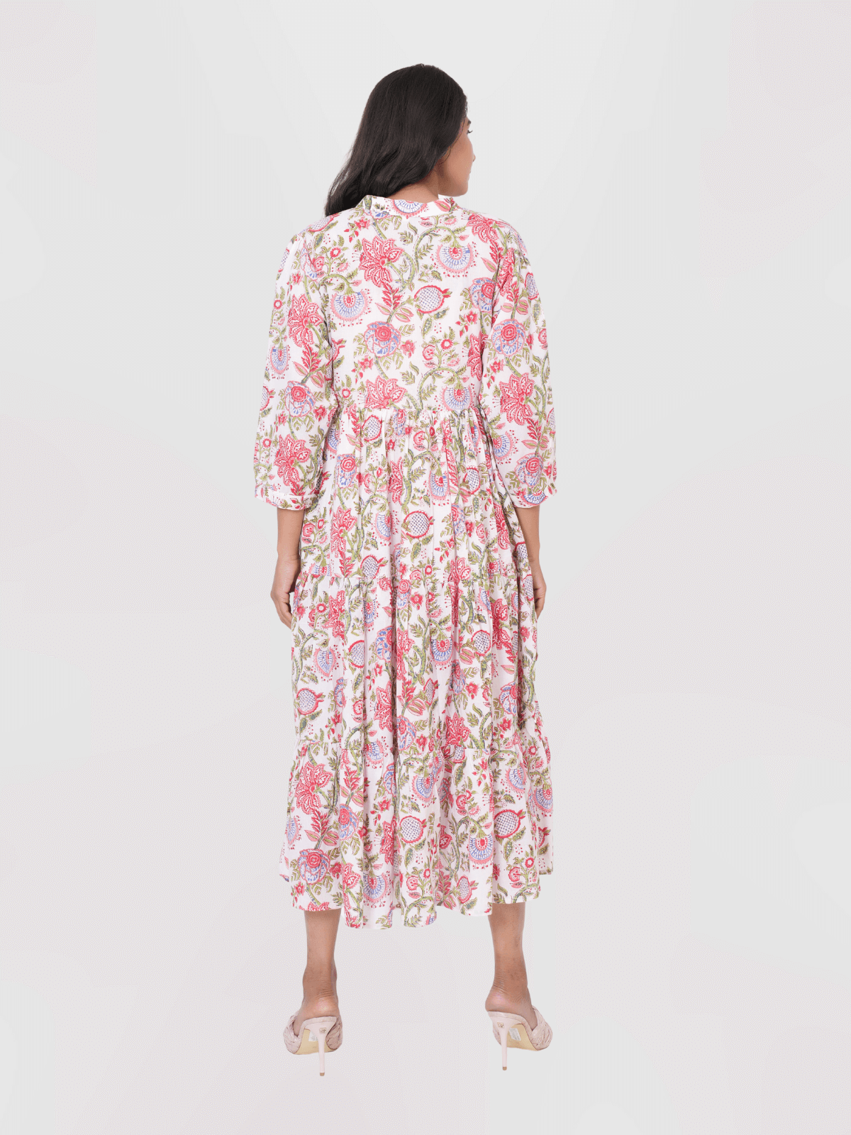 White-floral-block-print-maxi-anokhi-dress-2