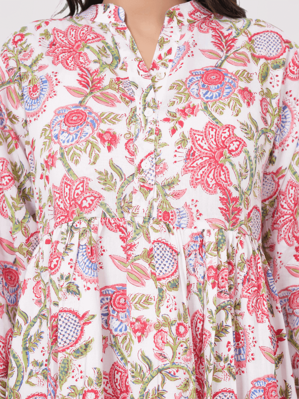 White-floral-block-print-maxi-anokhi-dress-4