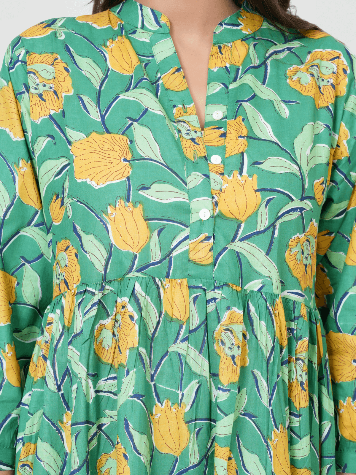 green-floral-block-print-maxi-anokhi-dress-3