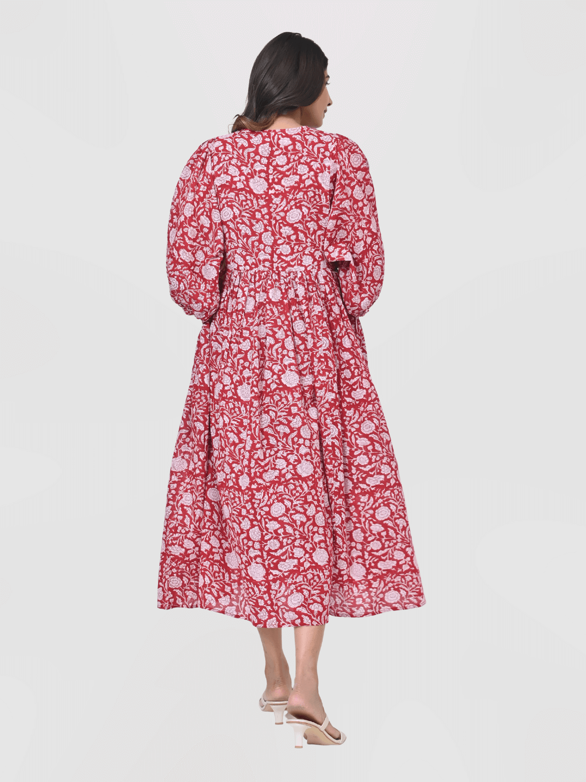 traditional-red-floral-print-cotton-maxi-doi-dress-2