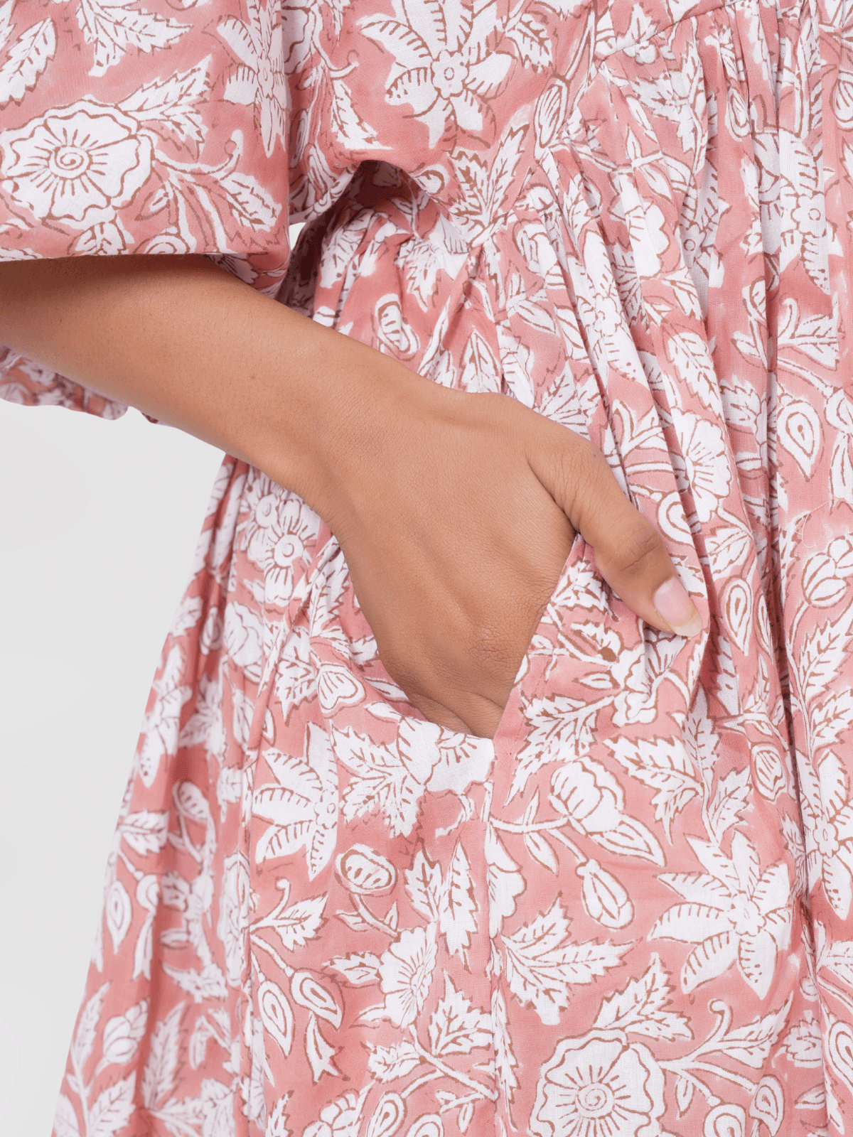 white-floral-hand-block-print-cotton-mini-doi-dress-4