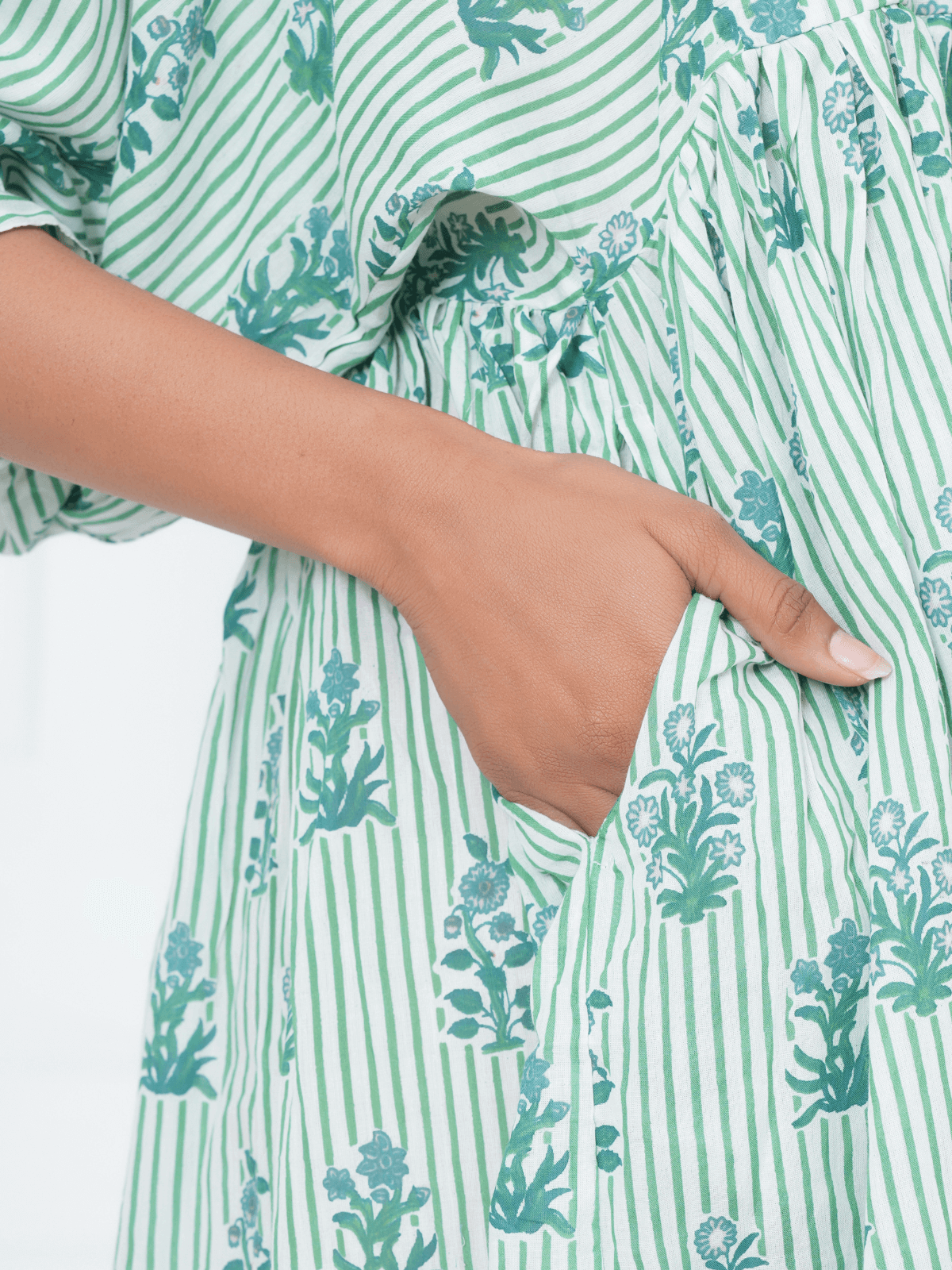 white-green-stripe-hand-block-print-cotton-mini-doi-dress-4