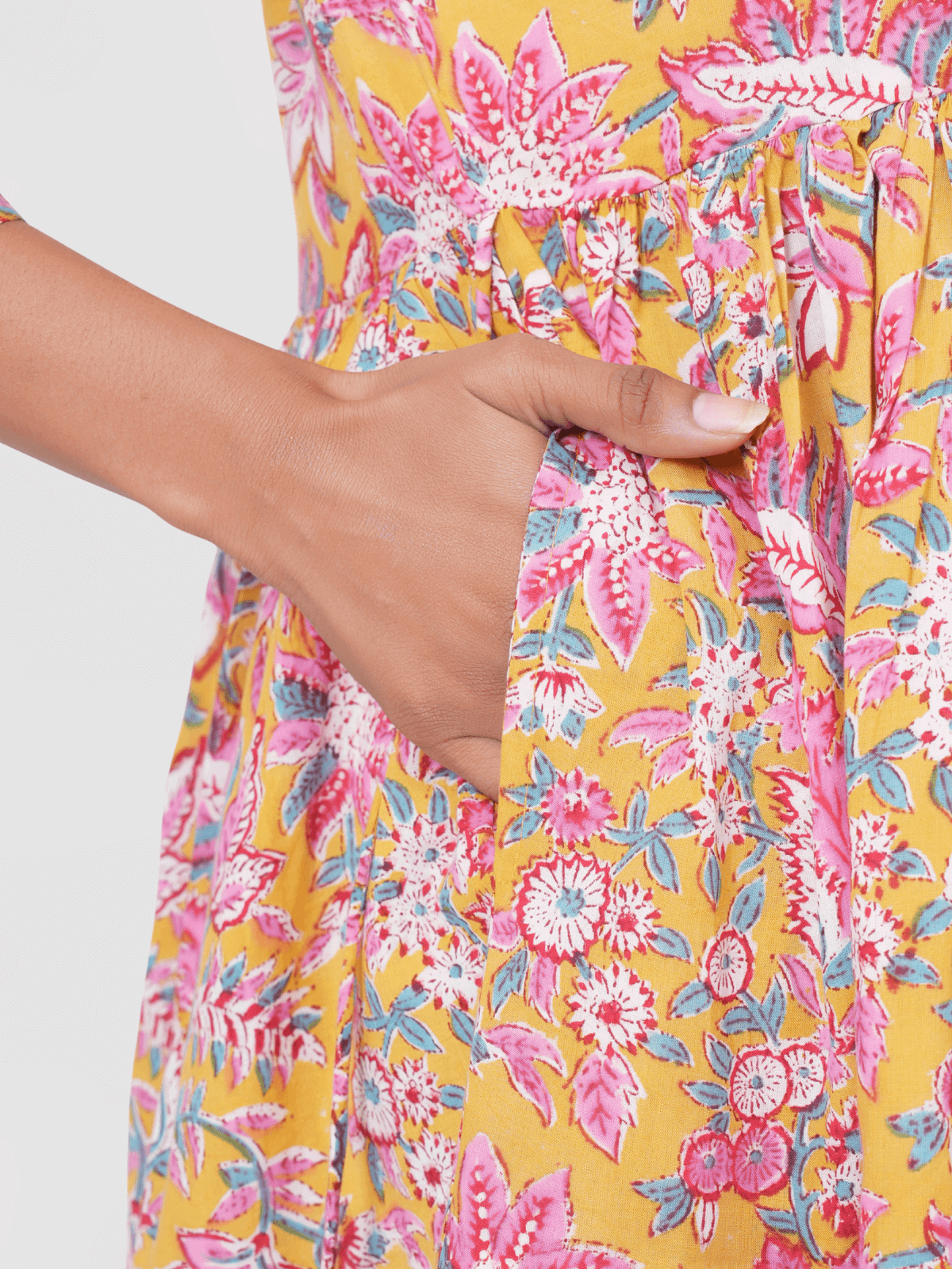 yellow-floaral-block-print-anokhi-dress-3