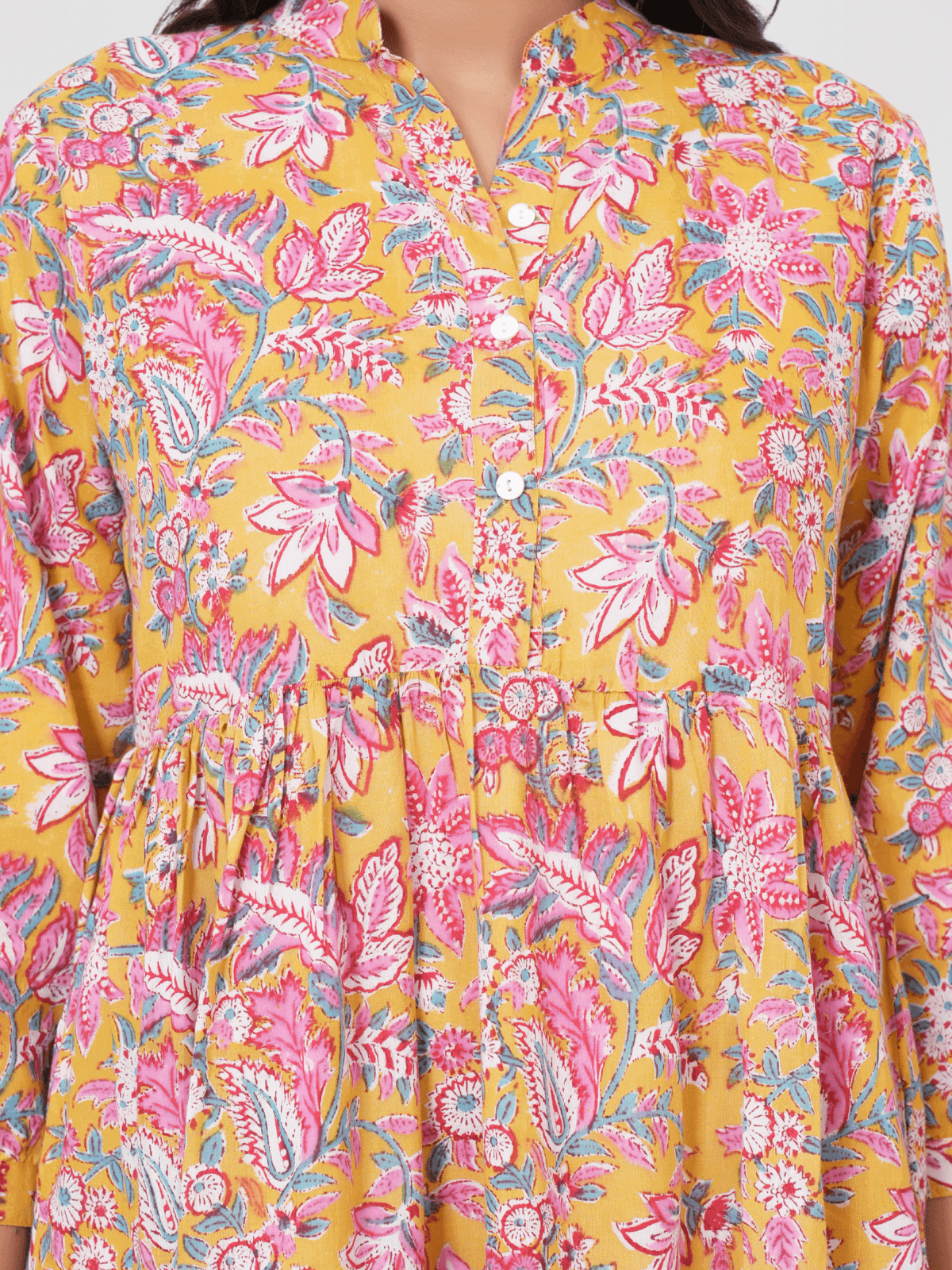 yellow-floaral-block-print-anokhi-dress-4