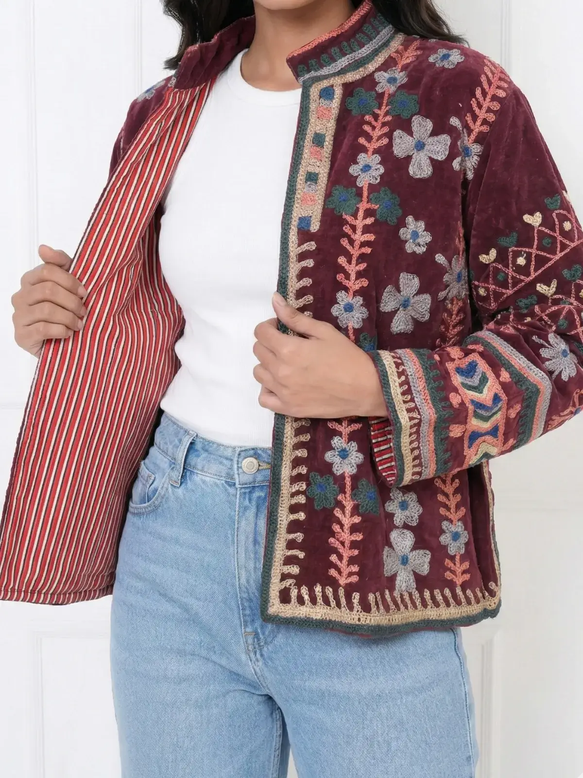 Maroon-Embroidered-Velvet-Jacket-with-Handcrafted-Details-3