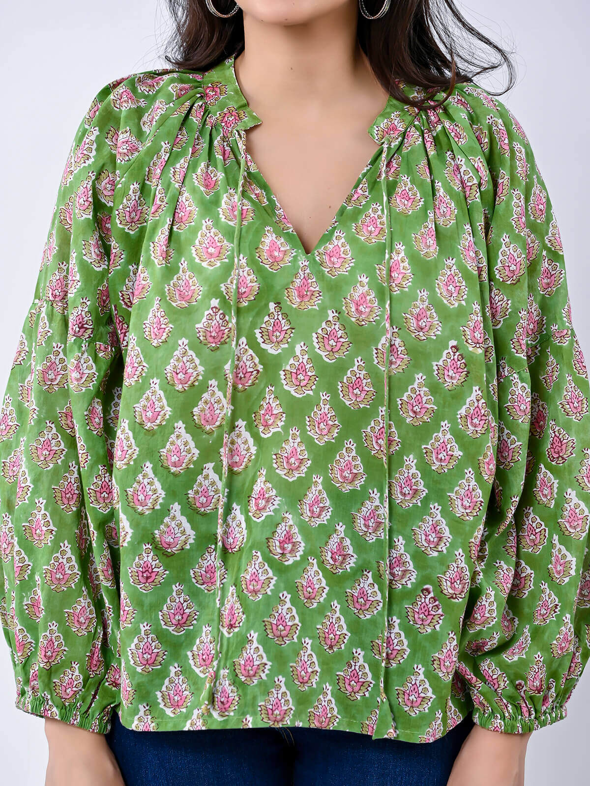 elegant-green-buti-womens-top-4